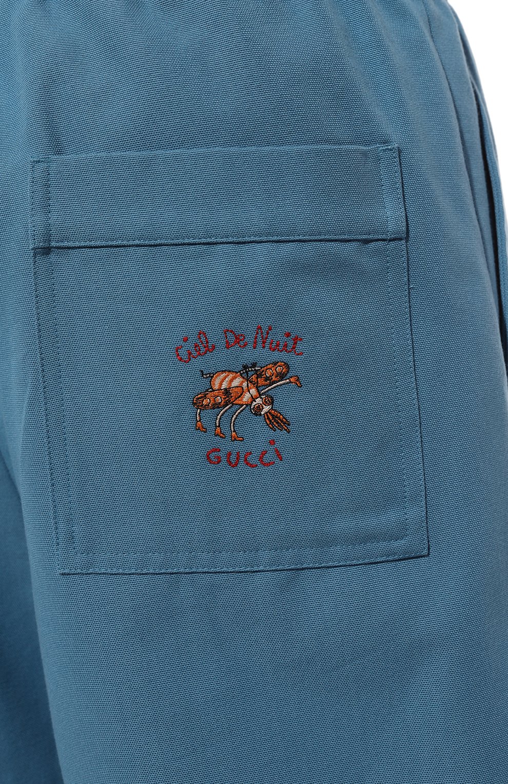 Шорты GUCCI синего цвета по цене 93600 руб., арт. 659825 ZAGP5, фото 5 Шорты GUCCI, арт. 659825 ZAGP5, фото 5