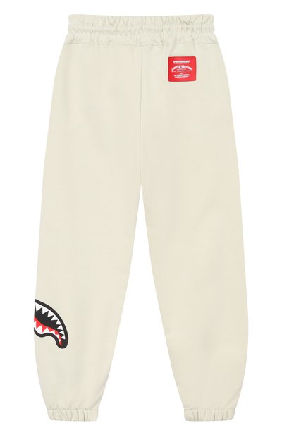 Хлопковые джоггеры SPRAYGROUND, арт. SPY1389ESAGE/SHARK BASIC BAGGY PANTS SAGE