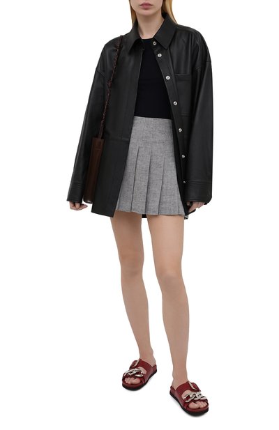 Кожаные шлепанцы N21, арт. 21ECPXNV10155/FUSSBET, фото 2