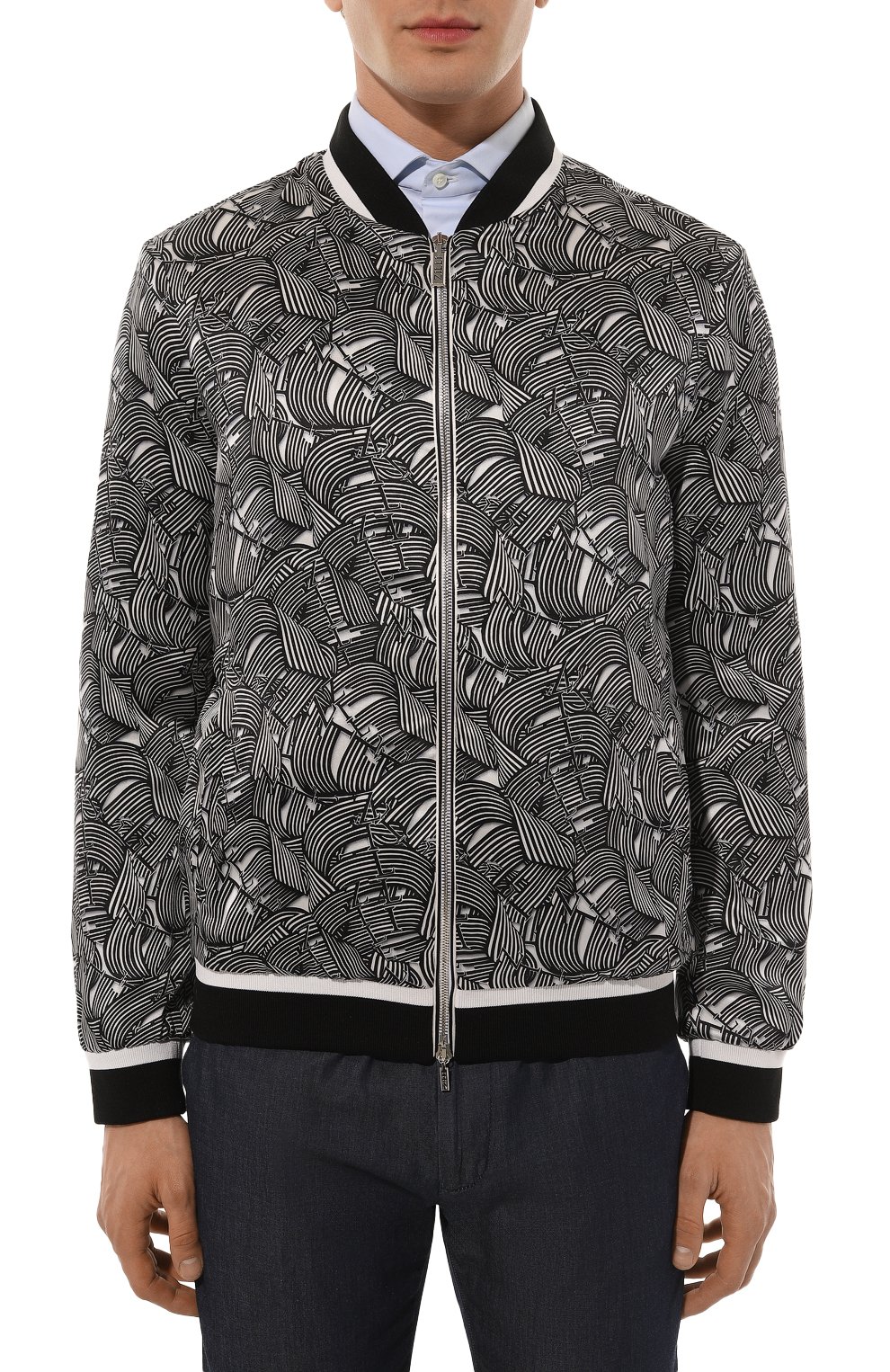 Шелковый бомбер ZILLI, арт. 0B0M00M0600VZCB00, фото 3