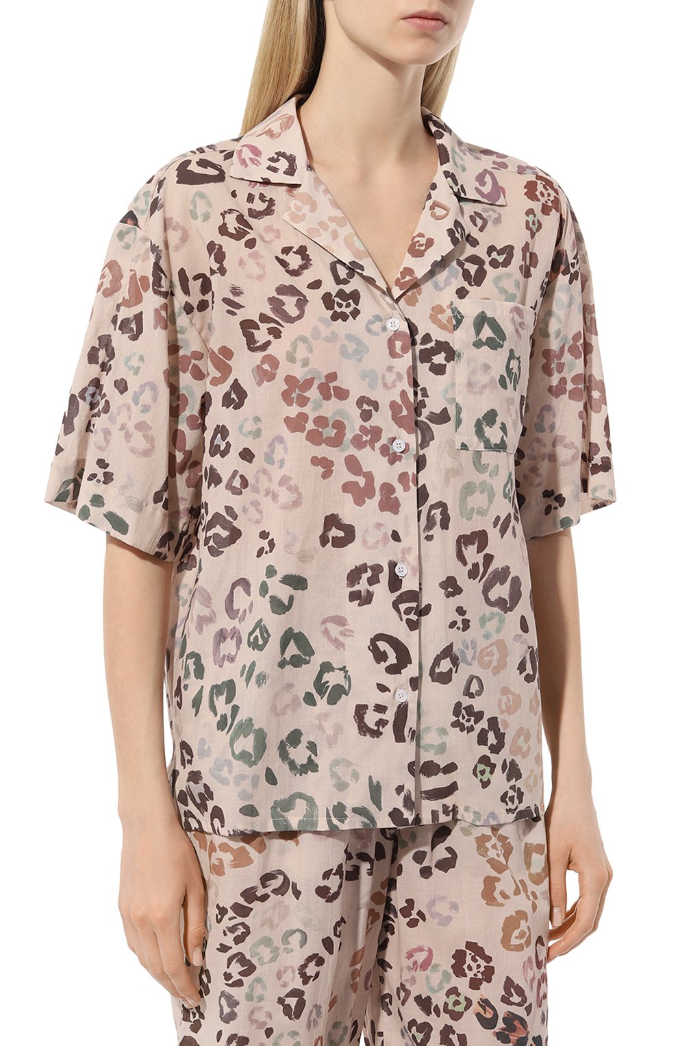 Хлопковая пижама ANY WOWZERS бежевого цвета по цене 21500 руб., арт. BRZP02-LEO-NU, фото 3 Хлопковая пижама ANY WOWZERS, арт. BRZP02-LEO-NU, фото 3