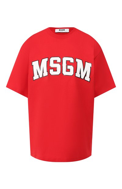 Женская хлопковая футболка MSGM, арт. 2741MDM62 195797