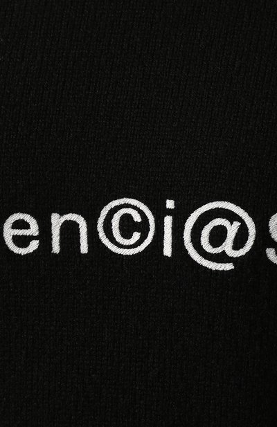 Шерстяной свитер BALENCIAGA черно-белого цвета по цене 73300 руб., арт. 620994/T4105, фото 5 Шерстяной свитер BALENCIAGA, арт. 620994/T4105, фото 5
