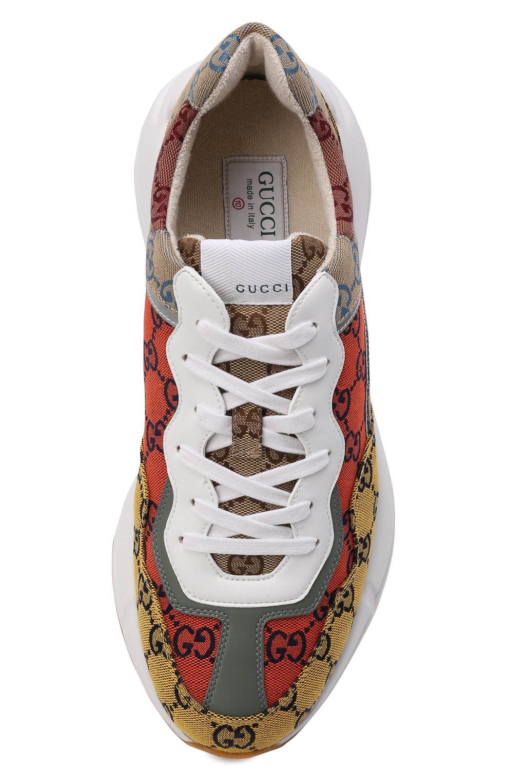 Текстильные кроссовки rhyton GUCCI, арт. 663659/2UZJ0, фото 6