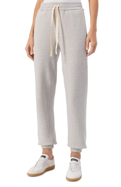 Хлопковые джоггеры JIL SANDER серого цвета по цене 78400 руб., арт. J53KA0006/J20010, фото 3 Хлопковые джоггеры JIL SANDER, арт. J53KA0006/J20010, фото 3