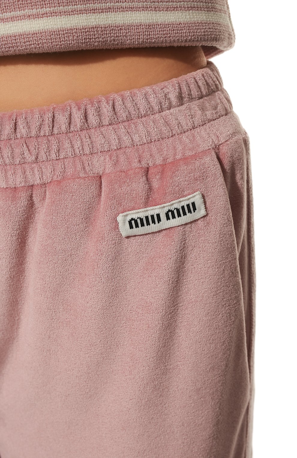 Бархатные брюки MIU MIU, арт. MJP264-1ZVA-F0E18, фото 5