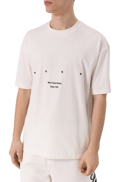 Хлопковая футболка HUGO, арт. 50538958, фото 3