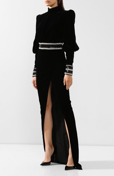 Платье BALMAIN черного цвета по цене 597500 руб., арт. SF16860/V052, фото 3 Платье BALMAIN, арт. SF16860/V052, фото 3