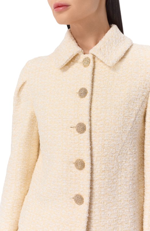 Твидовый жакет MVST M26.2PW.J005/F108 IV0RY B0UCLE Кремовый  M26.2PW.J005/F108 IV0RY B0UCLE Фото 5