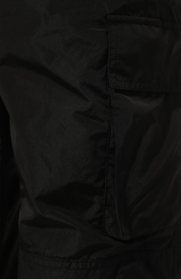 Женские брюки-карго MSGM черного цвета, арт. 3641MDP19/247109 | Фото 5 (Длина (брюки, джинсы): Стандартные; Женское Кросс-КТ: Брюки-одежда; Материал внешний: Синтетический материал; Силуэт Ж (брюки и джинсы): Прямые; Материал сплава: Проставлено; Драгоценные камни: Проставлено; Стили: Кэжуэл)