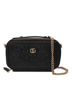 Кожаный чехол gg для iphone GUCCI черного цвета, арт. 681225/UF5AG | Фото 6 (Женское Кросс-КТ: Кожа iPhone; Сумки-технические: Сумки через плечо; Региональные ограничения белый список (Axapta Mercury): Не проставлено; Материал: Натуральная кожа; Нос: Не проставлено)