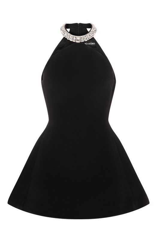 Бархатное платье David Koma PF25DK82D Чёрный PF25DK82D