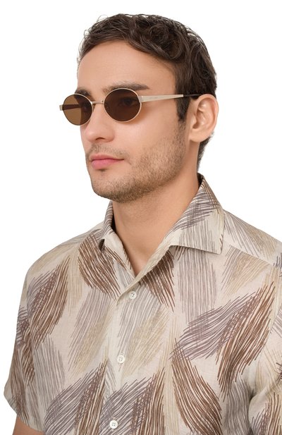 Солнцезащитные очки SAINT LAURENT золотого цвета по цене 57700 руб., арт. SL 692 004, фото 2 Солнцезащитные очки SAINT LAURENT, арт. SL 692 004, фото 2