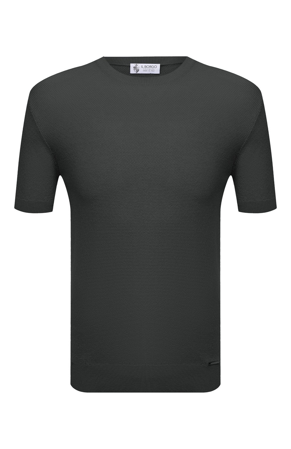 Джемпер из хлопка и шелка IL BORGO CASHMERE темно-серого цвета по цене 33600 руб., арт. 55-821G0, фото 1 Джемпер из хлопка и шелка IL BORGO CASHMERE, арт. 55-821G0, фото 1