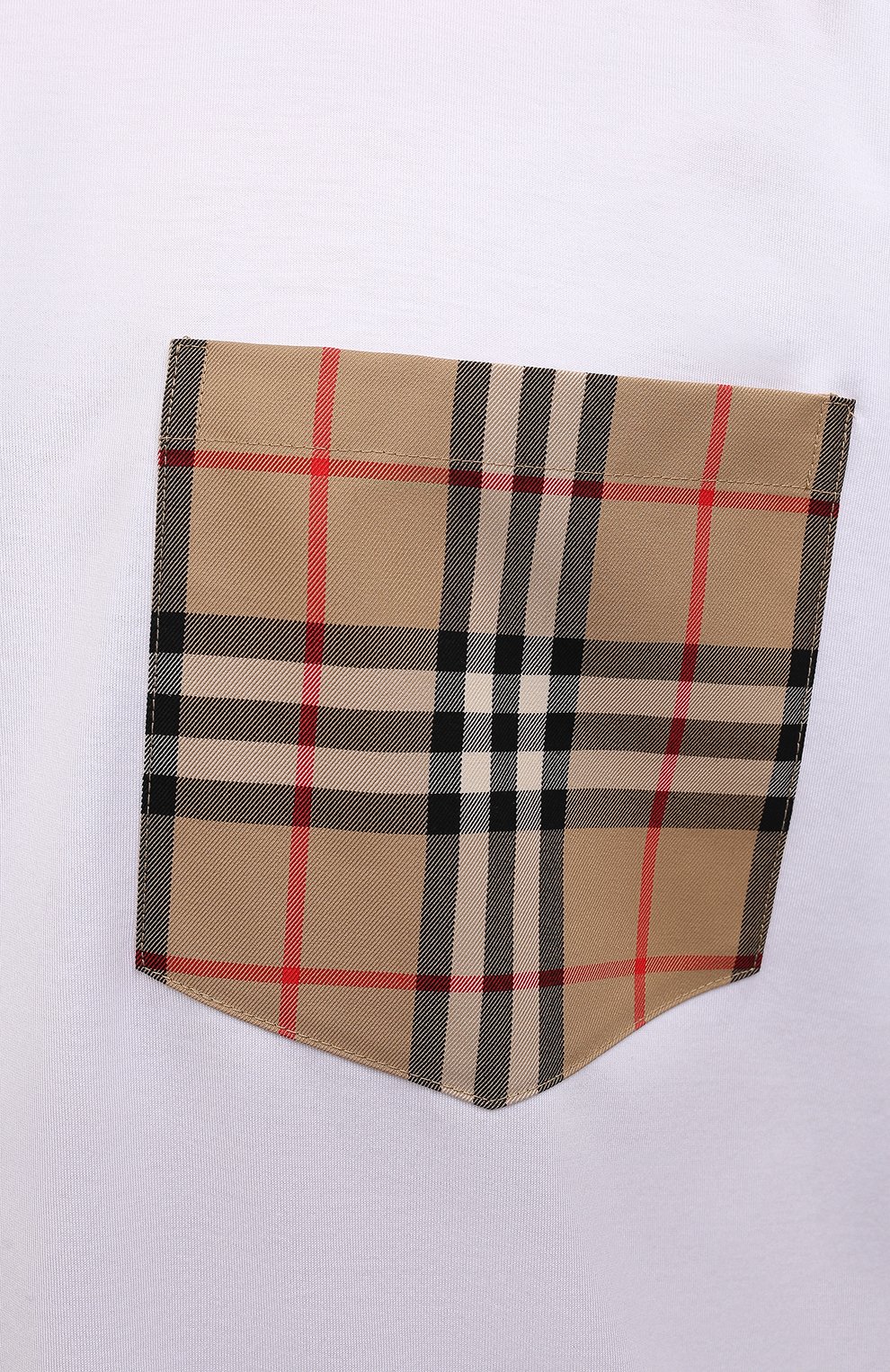 Хлопковая футболка BURBERRY, арт. 8043386, фото 5