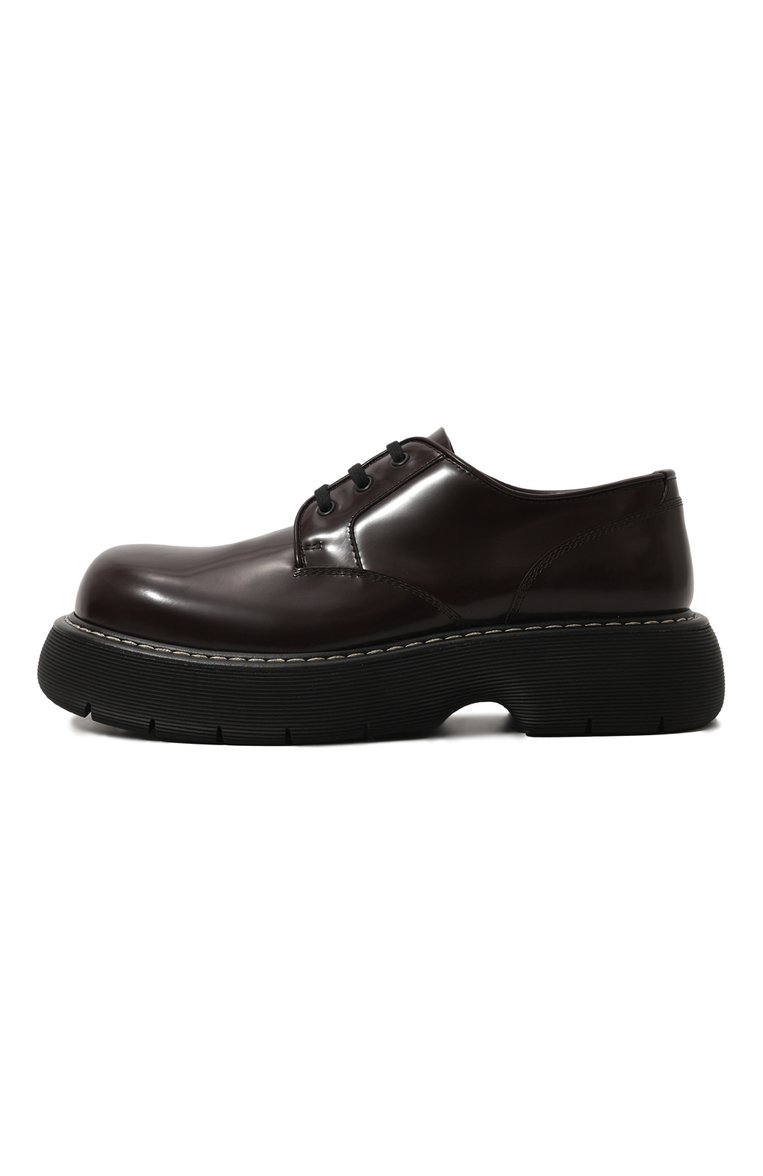Мужские кожаные дерби BOTTEGA VENETA бордового цвета, арт. 651259/V20V0 | Фото 4 (Материал внутренний: Натуральная кожа; Нос: Не проставлено; Стили: Классический; Материал внешний: Натуральная кожа)