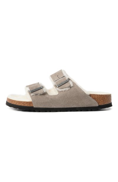 Замшевые шлепанцы arizona shearling BIRKENSTOCK, арт. 1017403, фото 4