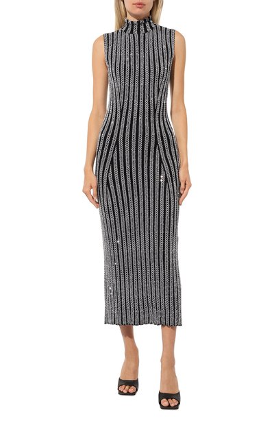 Платье с отделкой пайетками MISSONI серого цвета по цене 186500 руб., арт. DS24WG1R/BK039G, фото 3 Платье с отделкой пайетками MISSONI, арт. DS24WG1R/BK039G, фото 3