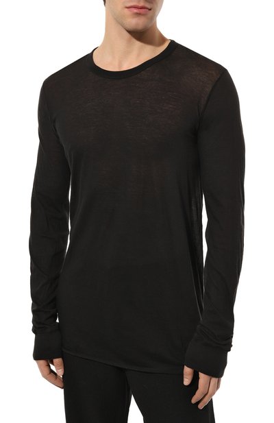 Хлопковый лонгслив RICK OWENS, арт. RU01C4252/UC, фото 3