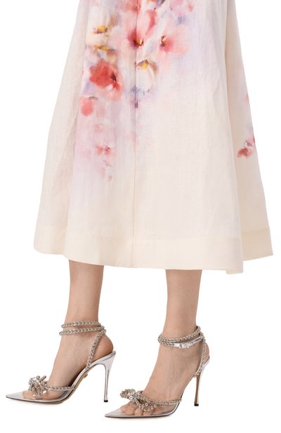 Комбинированные туфли double bow 110 MACH & MACH, арт. R25-S0850-110-X03-B32, фото 3