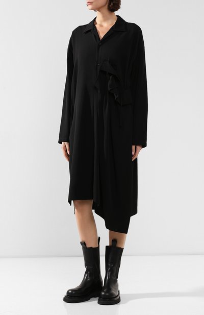 Шерстяное платье YOHJI YAMAMOTO, арт. YJ-D01-100, фото 3