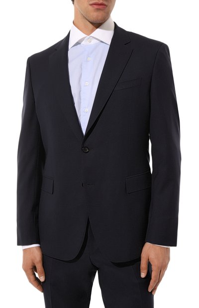 Шерстяной костюм BOSS темно-синего цвета по цене 247000 руб., арт. 50426590, фото 2 Шерстяной костюм BOSS, арт. 50426590, фото 2