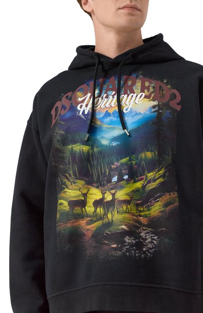 Хлопковое худи DSQUARED2, арт. S74GU0899/S25516, фото 5