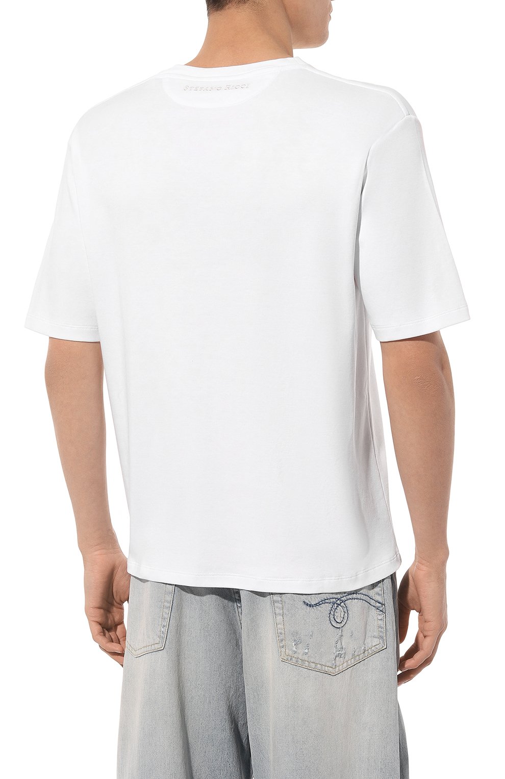 Хлопковая футболка STEFANO RICCI, арт. MNH4103060/LUXT, фото 4