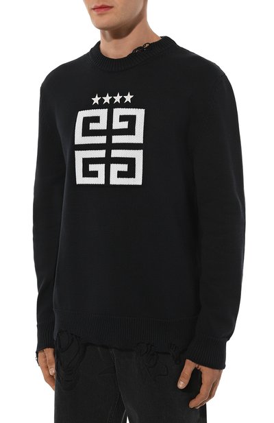 Хлопковый свитер GIVENCHY, арт. BM90NT4ZH6, фото 3