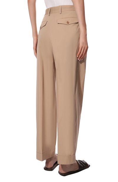 Хлопковые брюки DRIES VAN NOTEN бежевого цвета по цене 59900 руб., арт. 221-010929-4046, фото 4 Хлопковые брюки DRIES VAN NOTEN, арт. 221-010929-4046, фото 4