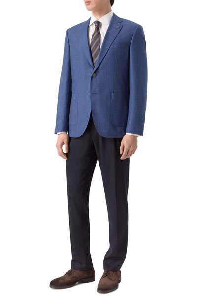 Замшевые дерби easy SANTONI, арт. MGEG19291NEAXGEX, фото 2