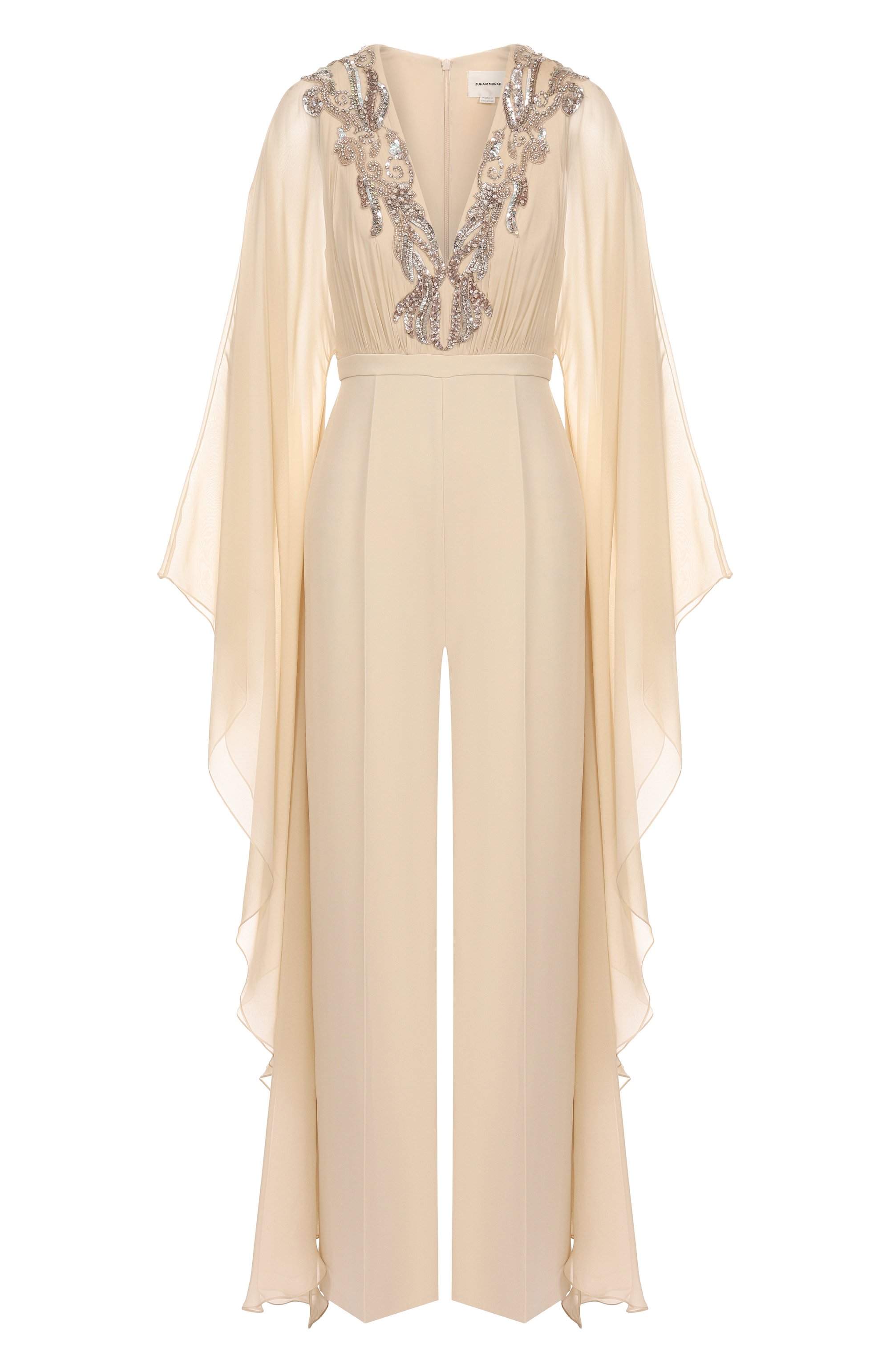 Шелковый комбинезон ZUHAIR MURAD, арт. RJS25033/CRCA016, фото 1