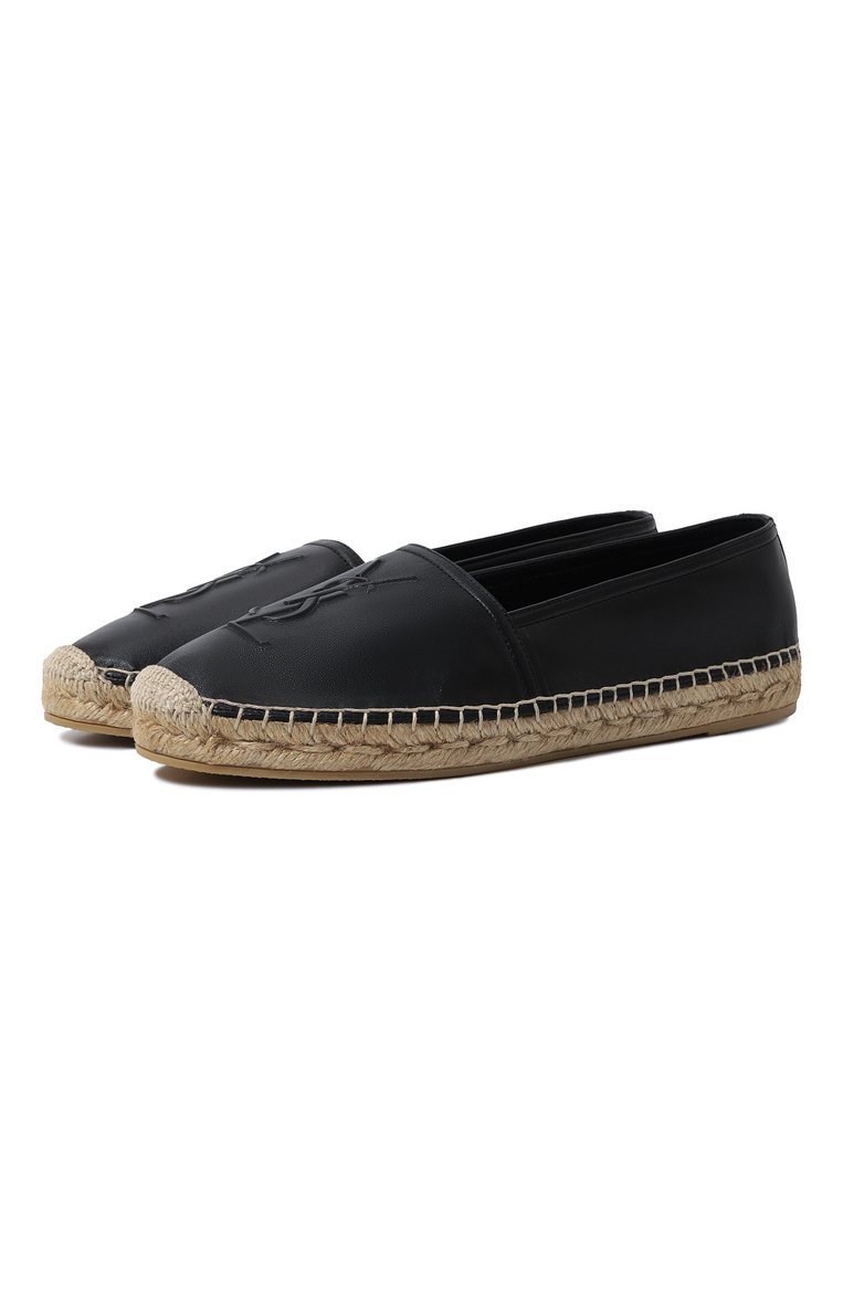 Кожаные эспадрильи espadrille SAINT LAURENT, арт. 458573/AAALP, фото 1