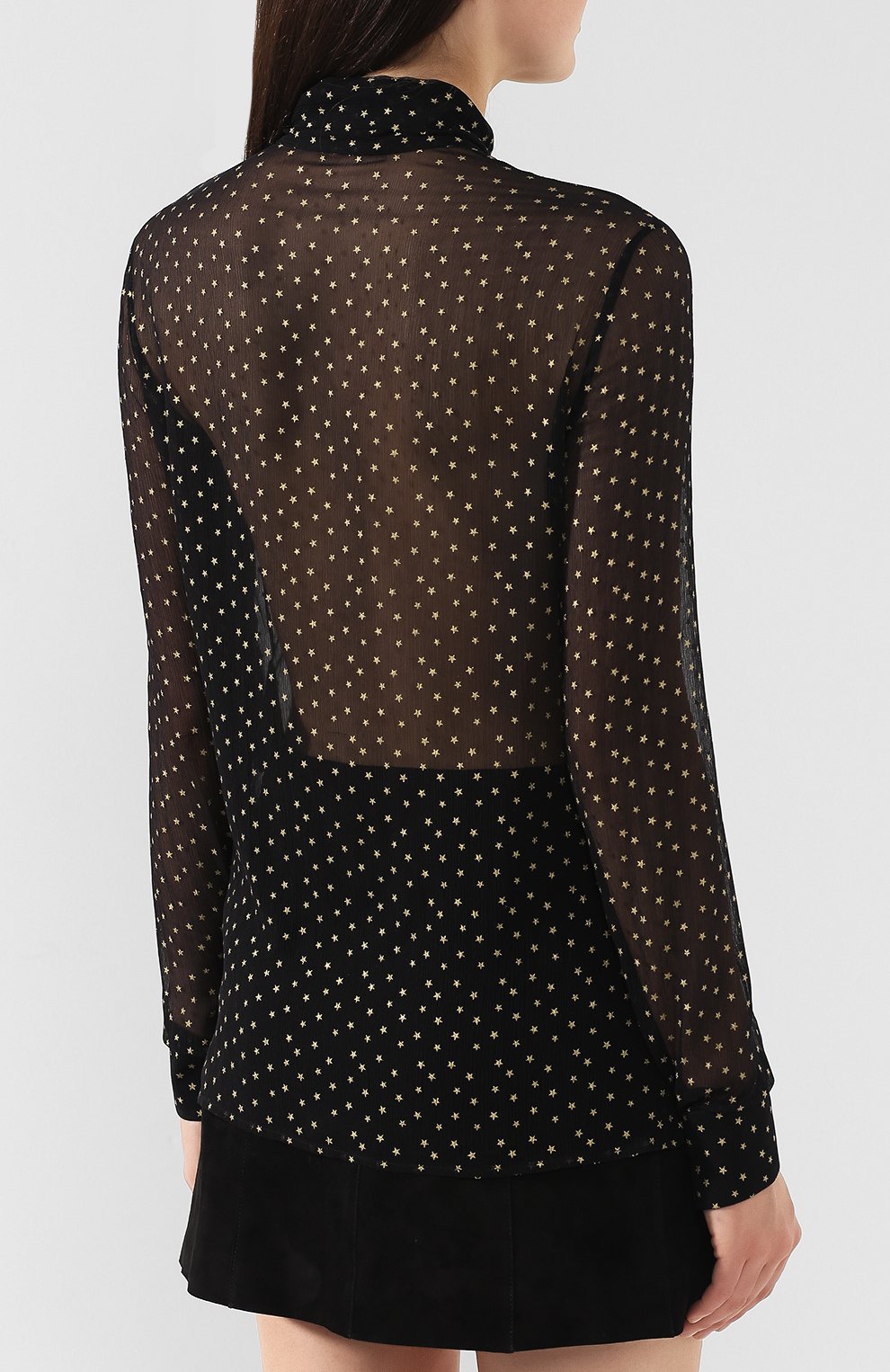 Шелковая блузка SAINT LAURENT, арт. 537946/Y353V, фото 4