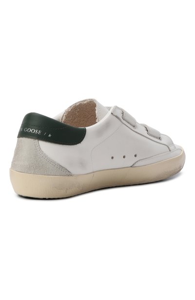 Кожаные кеды old school GOLDEN GOOSE DELUXE BRAND молочного цвета по цене 49950 руб., арт. GTF00177.F008042, фото 3 Кожаные кеды old school GOLDEN GOOSE DELUXE BRAND, арт. GTF00177.F008042, фото 3