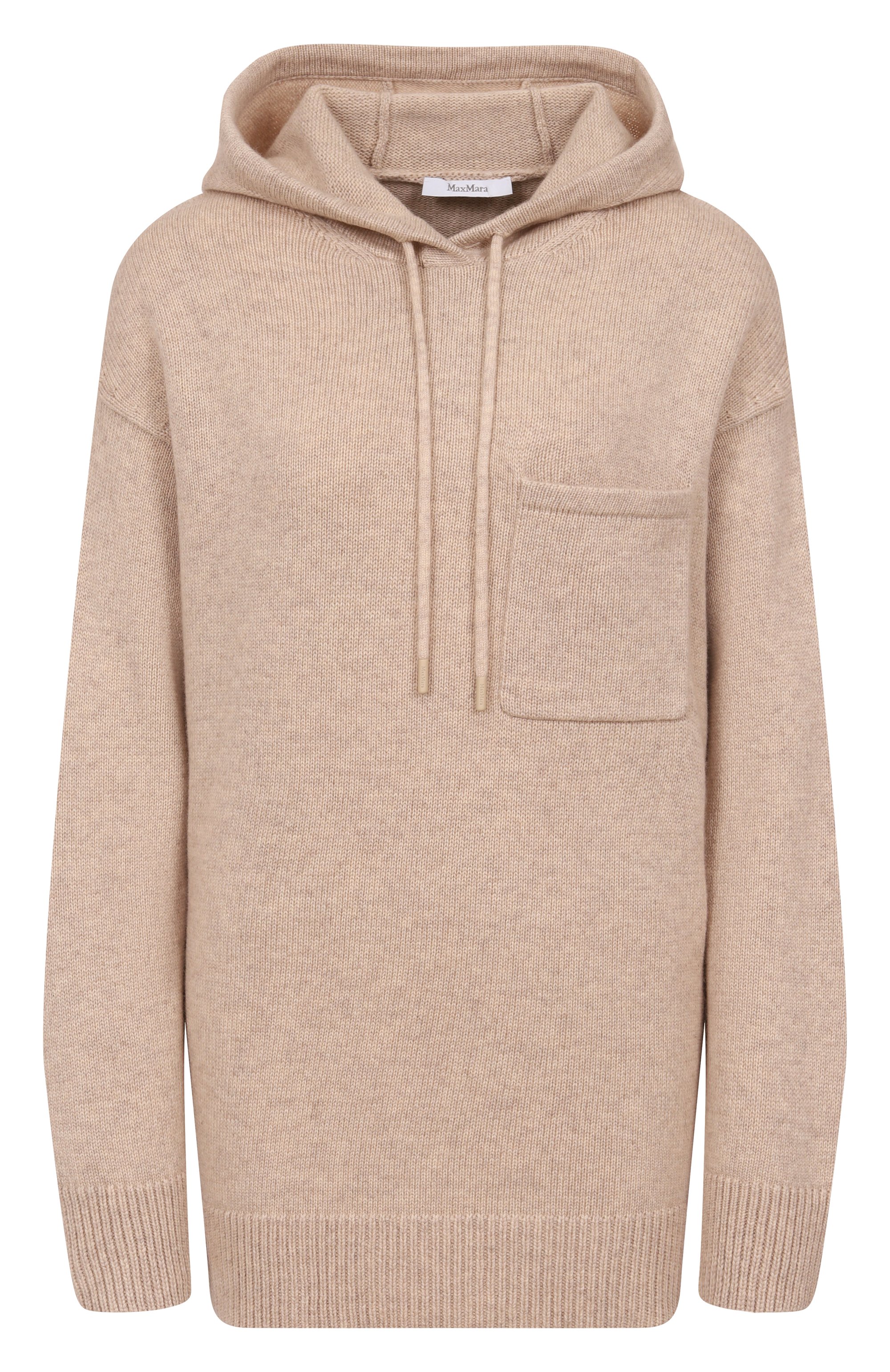 Худи из шерсти и кашемира MAX MARA кремового цвета по цене 72900 руб., арт. LIANA, фото 1 Худи из шерсти и кашемира MAX MARA, арт. LIANA, фото 1