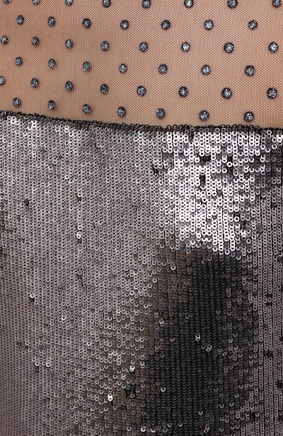 Платье BALMAIN серого цвета по цене 238500 руб., арт. UF06869/X443, фото 5 Платье BALMAIN, арт. UF06869/X443, фото 5