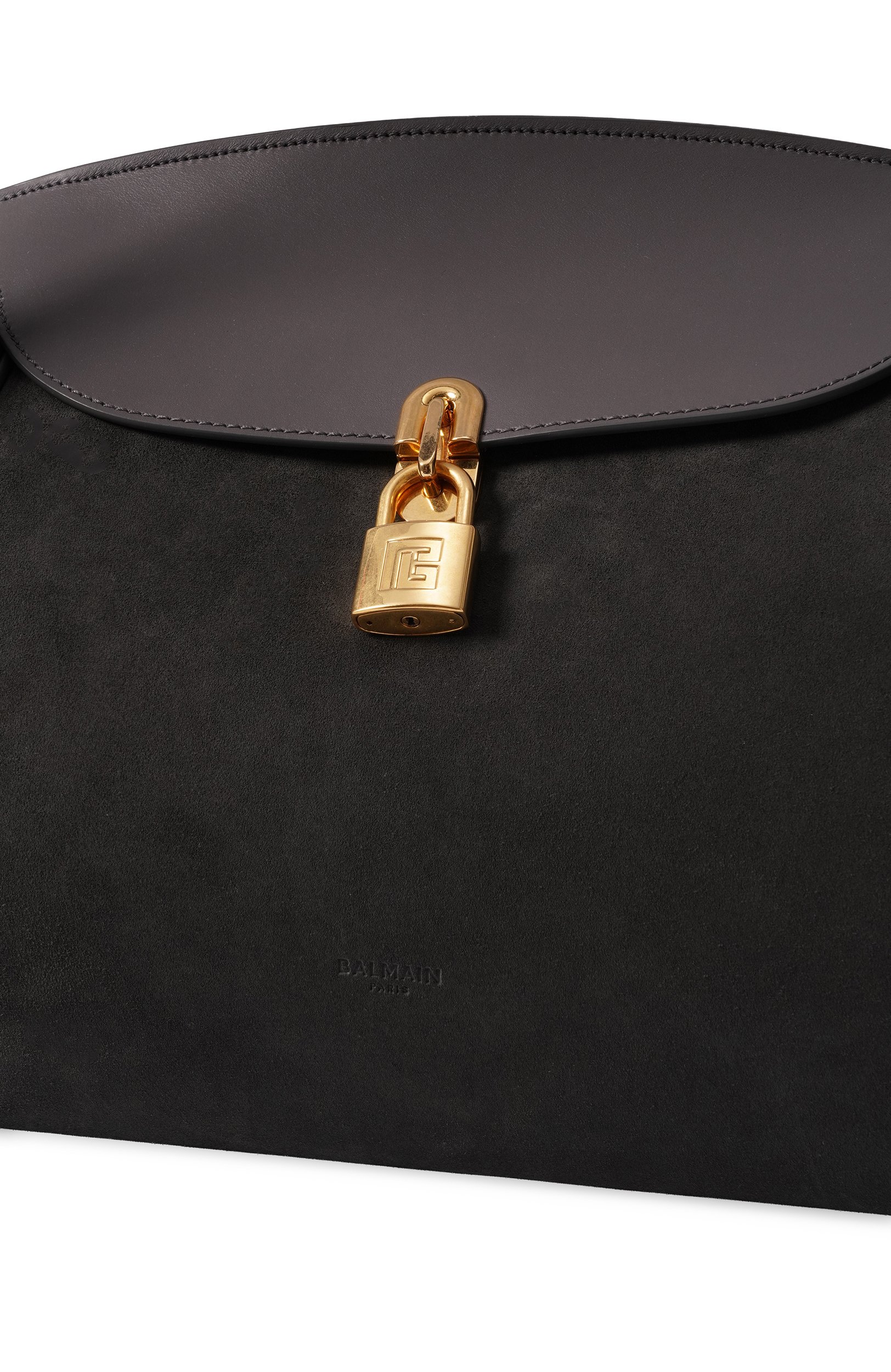 Сумка pulse day medium BALMAIN серого цвета по цене 252500 руб., арт. HN1DB068/LTXC, фото 6 Сумка pulse day medium BALMAIN, арт. HN1DB068/LTXC, фото 6