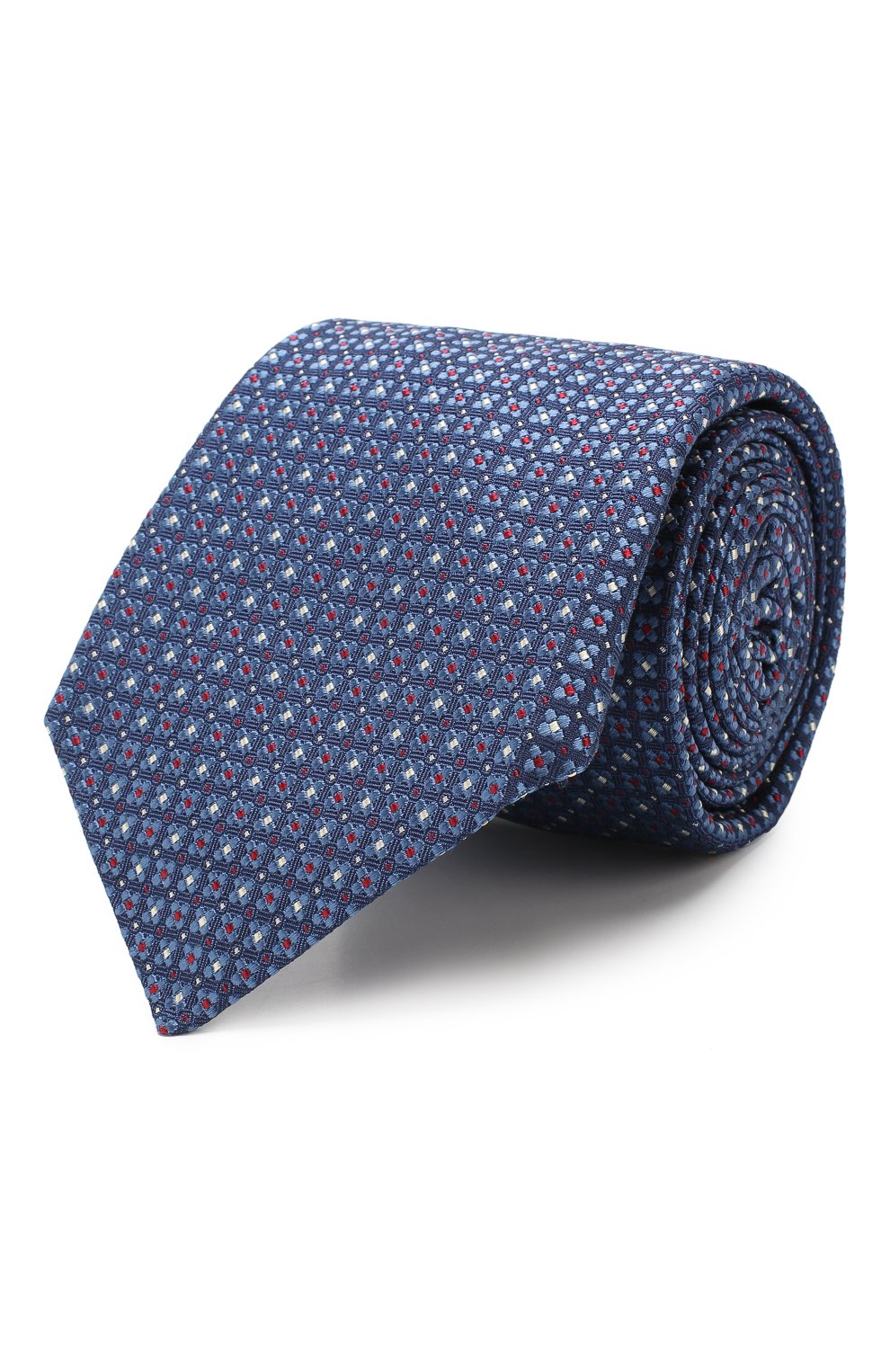 Шелковый галстук KITON синего цвета по цене 31300 руб., арт. UCRVKLC08F21, фото 1 Шелковый галстук KITON, арт. UCRVKLC08F21, фото 1