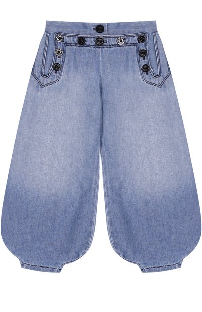 Джинсы свободного кроя с манжетами и декоративными пуговицами CHLOÉ, арт. C14540/6A-12A, фото 1