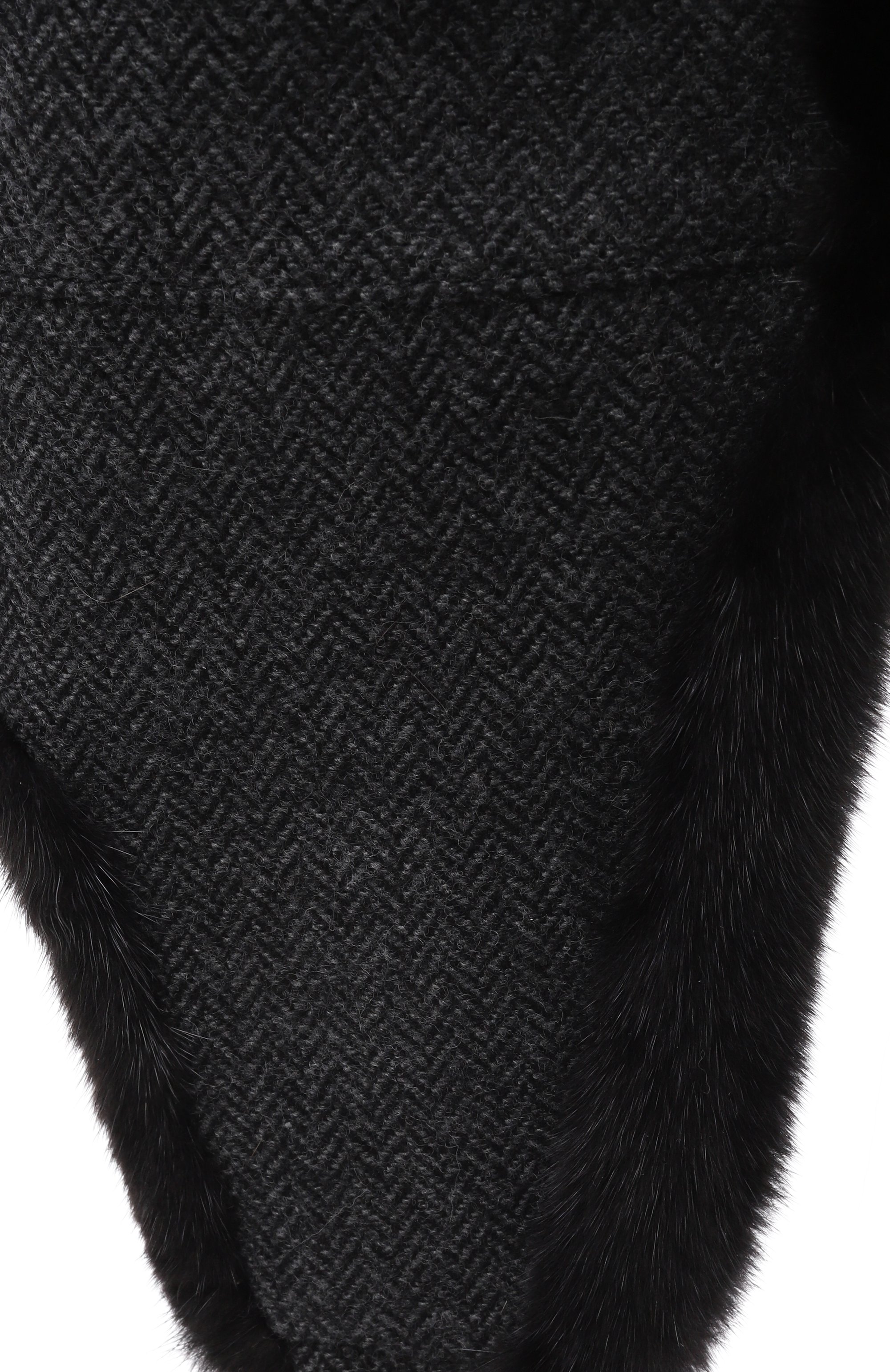 Шерстяная шапка-ушанка с мехом норки VICTORIA KUSENKOVA, арт. 338702880159, фото 3