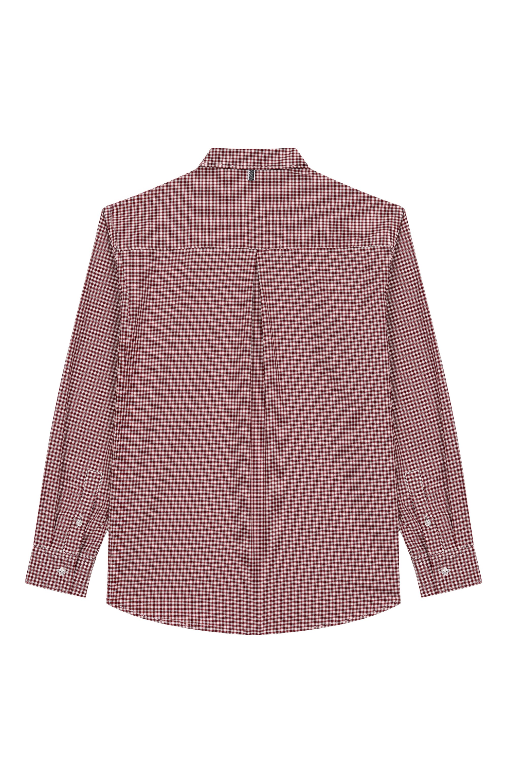 Хлопковая рубашка PAOLO PECORA MILANO бордового цвета по цене 15650 руб., арт. PP4106/14-16, фото 2 Хлопковая рубашка PAOLO PECORA MILANO, арт. PP4106/14-16, фото 2