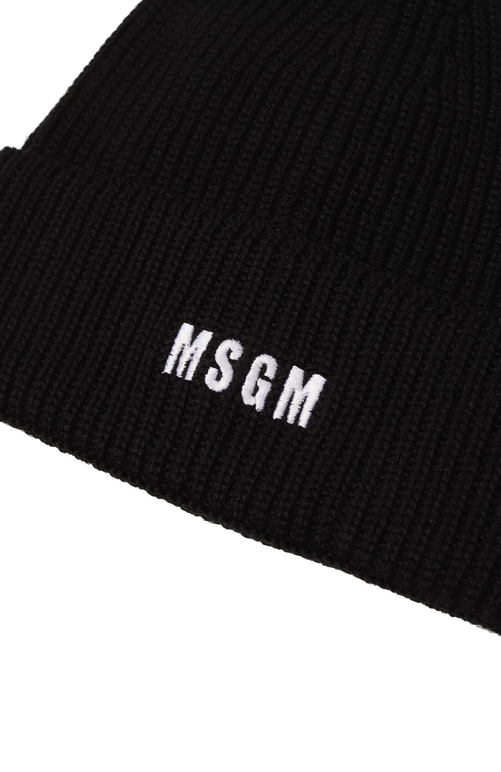 Шапка MSGM черного цвета по цене 8840 руб., арт. 3541MDL08/237761, фото 3 Шапка MSGM, арт. 3541MDL08/237761, фото 3