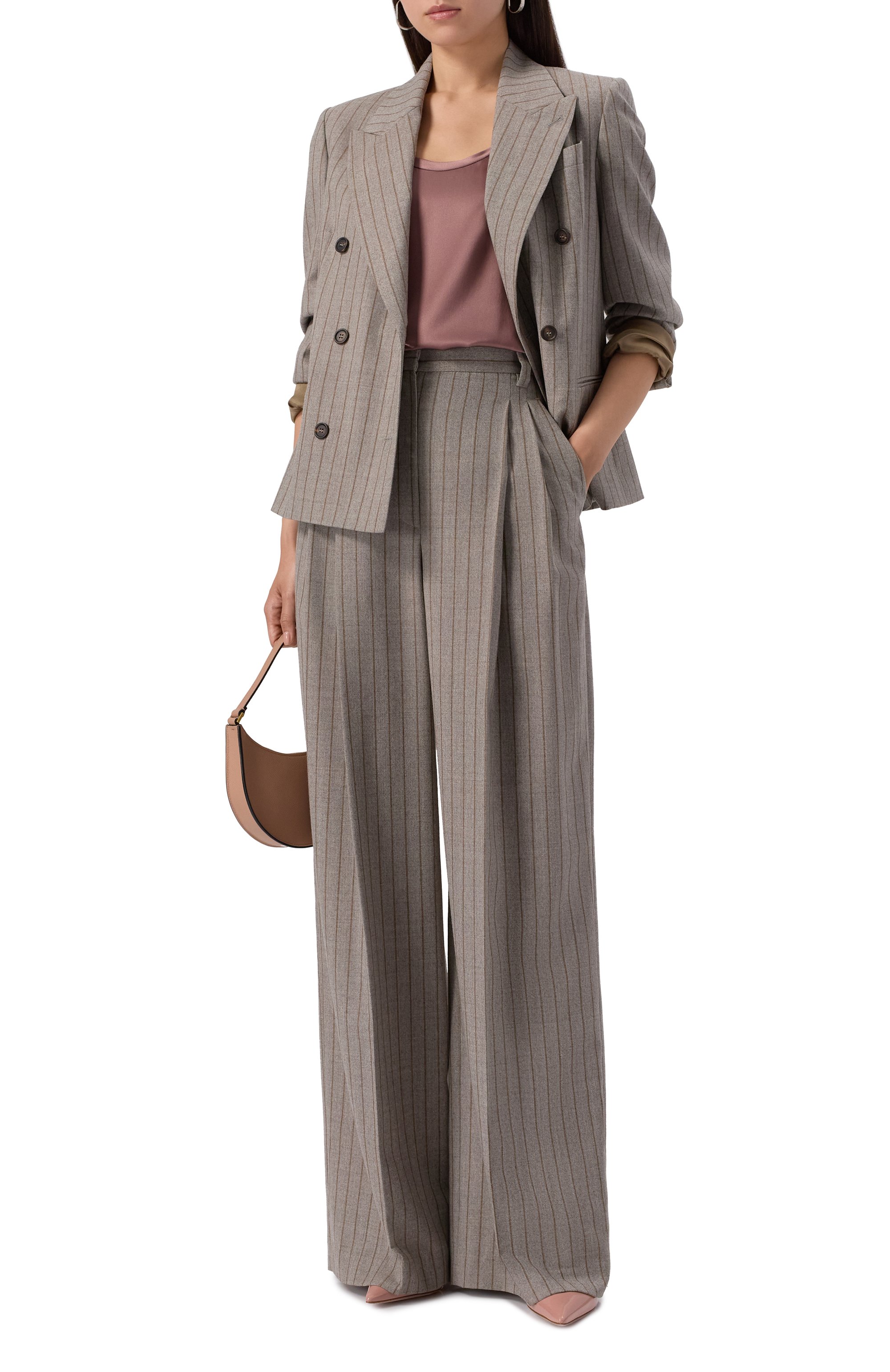 Атласный топ BRUNELLO CUCINELLI, арт. MPC59E0600, фото 2