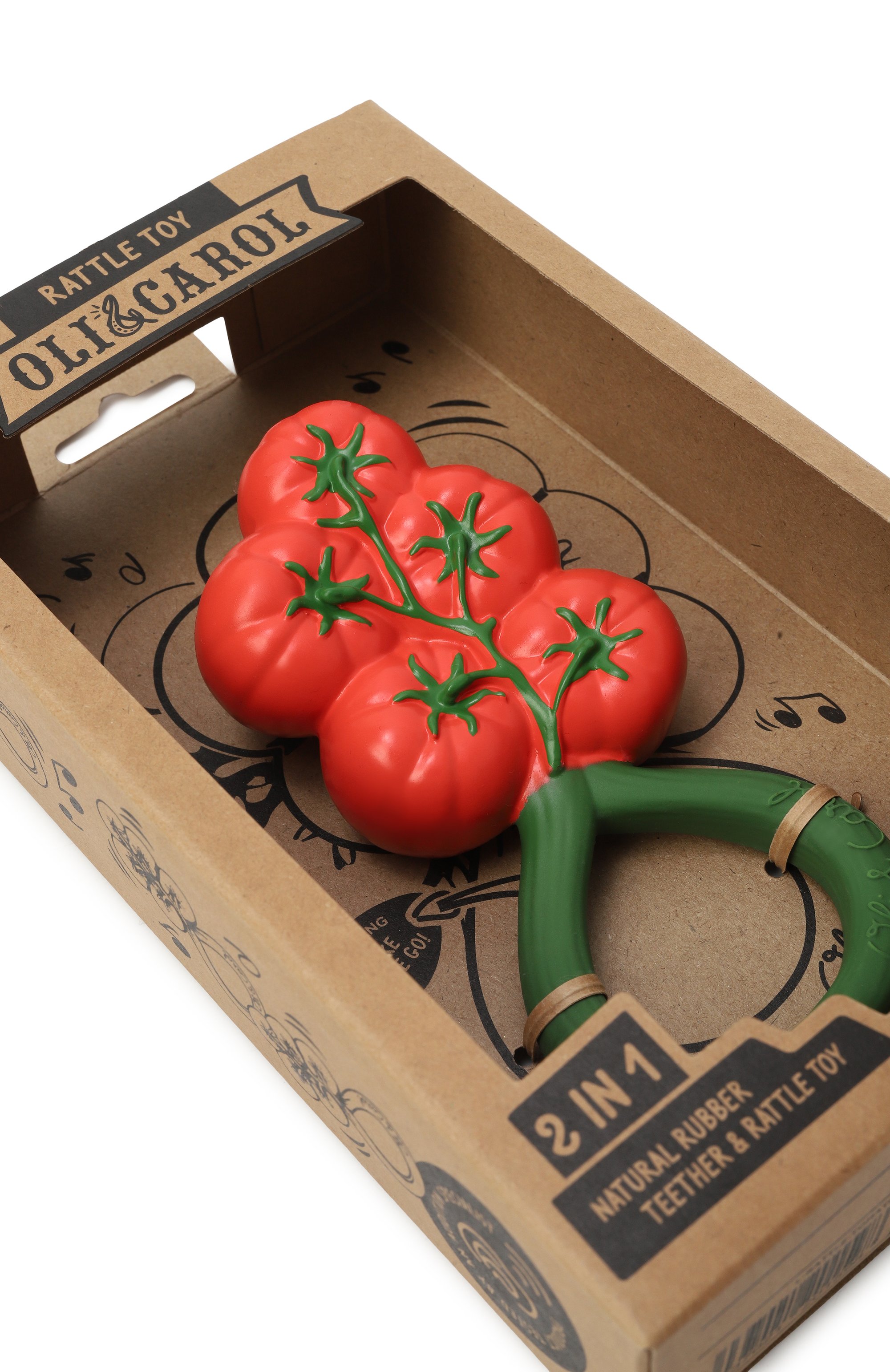 Погремушка-прорезыватель tomato OLI&CAROL, арт. L-RATTLE-TOMATO, фото 2