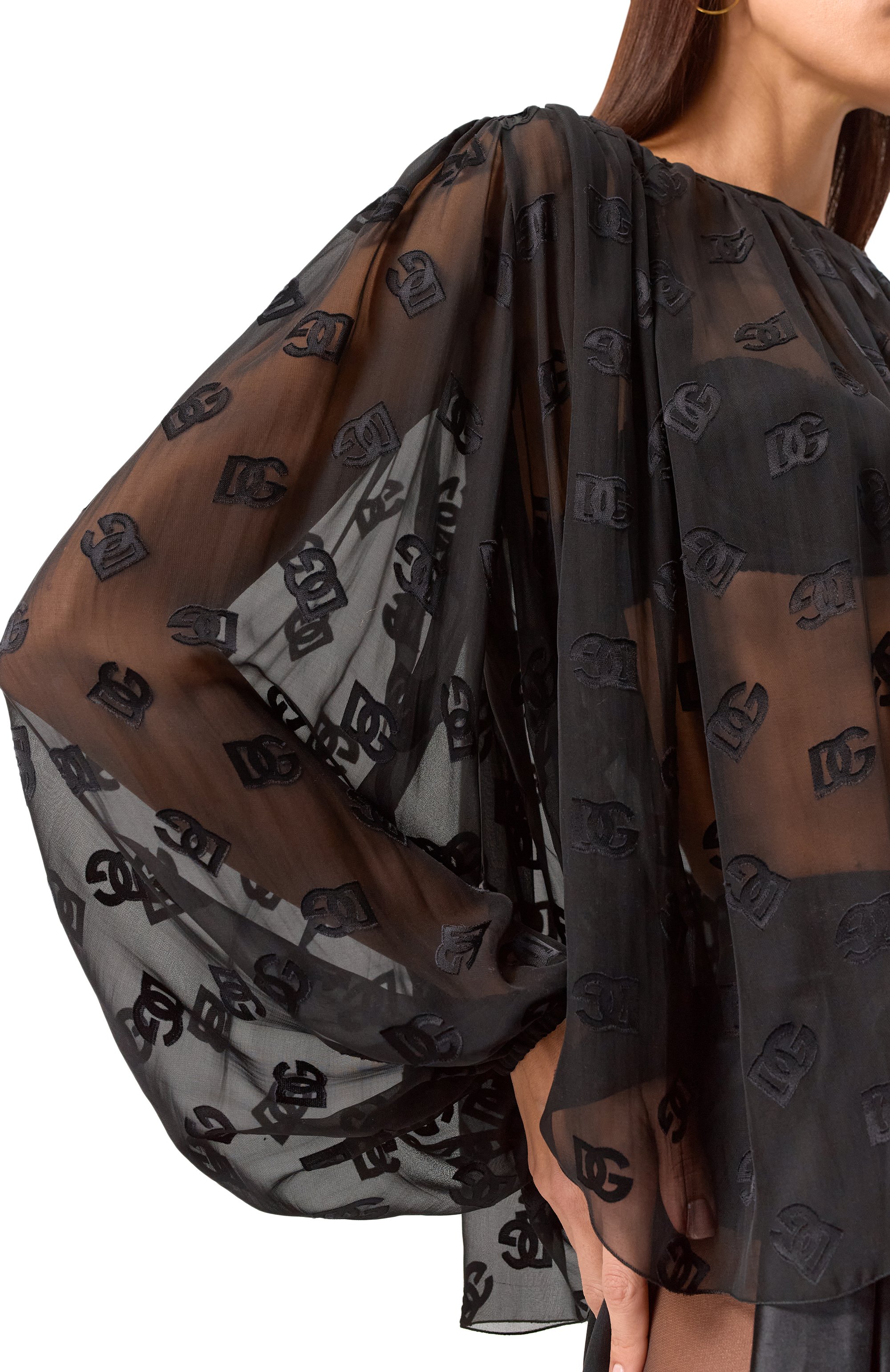 Шелковая блузка DOLCE & GABBANA, арт. F7AD3T/FJTBR, фото 5