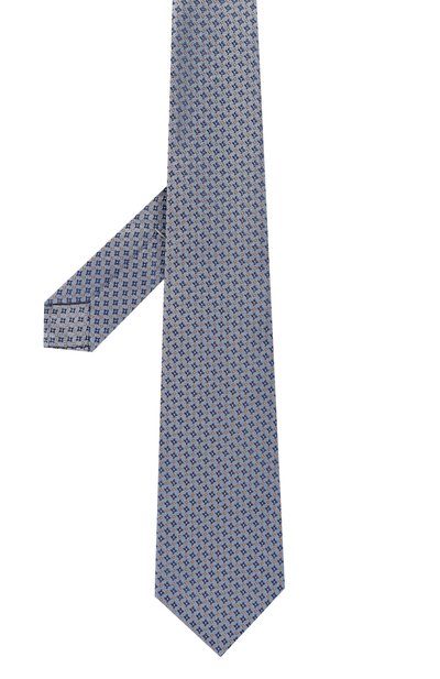 Шелковый галстук KITON голубого цвета по цене 28050 руб., арт. UCRVKLC02I54, фото 3 Шелковый галстук KITON, арт. UCRVKLC02I54, фото 3