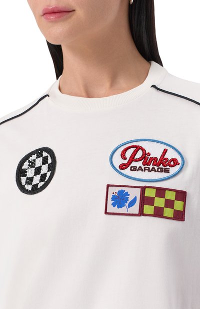 Хлопковая футболка PINKO, арт. 105270/A2ME, фото 5
