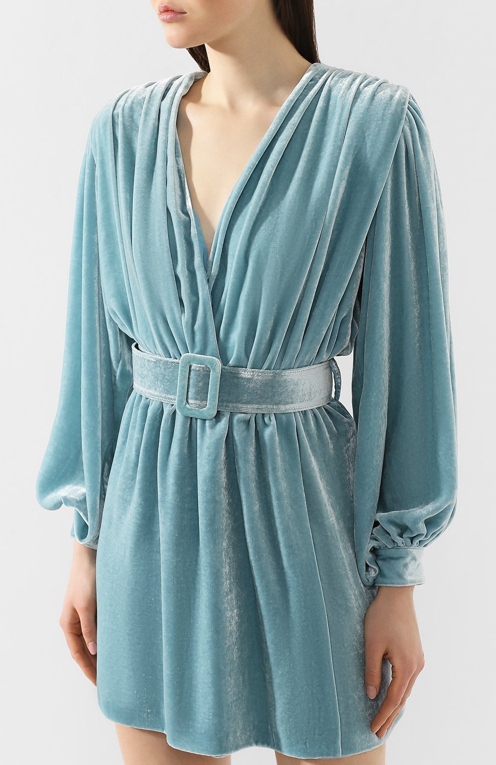 Бархатное платье OFF-WHITE, арт. 0WDB134S195230443100, фото 3