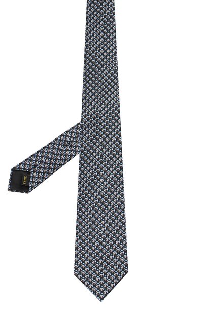 Шелковый галстук ZILLI серого цвета по цене 28100 руб., арт. 50289/TIES, фото 2 Шелковый галстук ZILLI, арт. 50289/TIES, фото 2